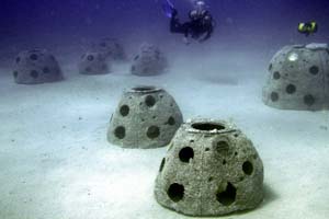 urne sous l'eau